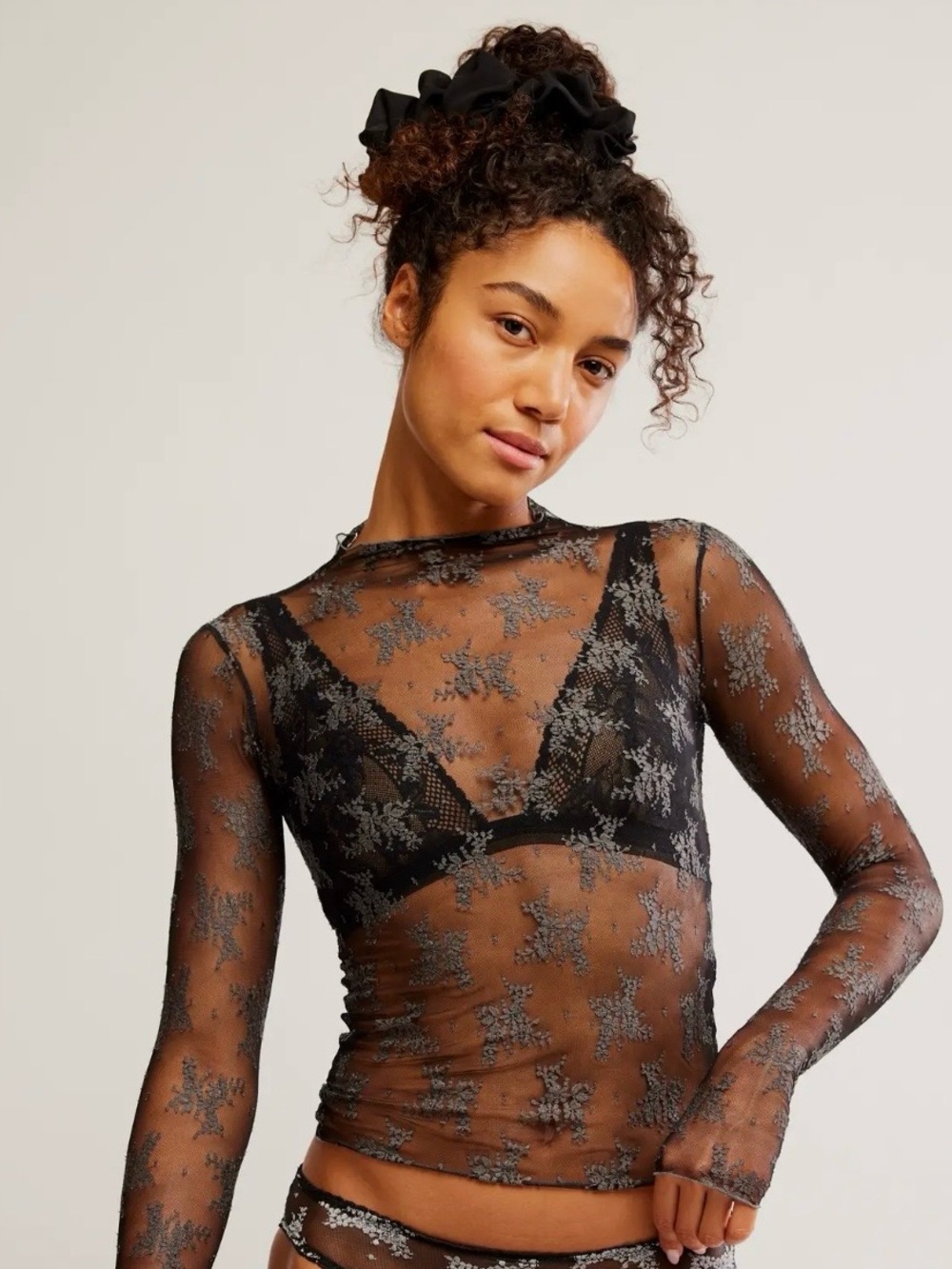 Free People Intimately Lady Lux Sheer Layering Top